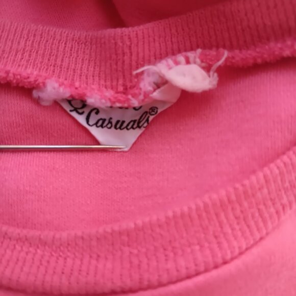 Vintage Womens T-shirt Medium Single Stitch Crew Neck Pink 1970's Disco - Picture 3 of 10